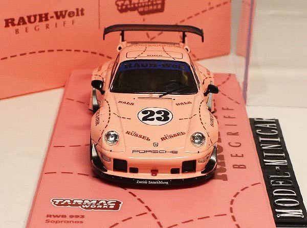 Amazon | Pink Pig Tarmac Works 1/43 ミニカー 911 993 RWB RAUH-Welt