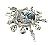 Nightmare Before Christmas 9 Themed Charms Silvertone Metal Charm Bracelet