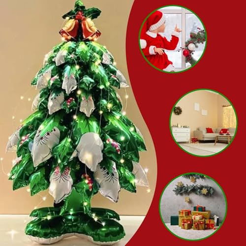 Árbol de Navidad iluminado inflable que soluciona la falta de espacio y tiempo en invierno 5