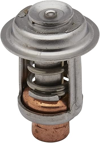 Miniatura 4 de Quicksilver 8M6010302 Termostato de 143 grados para motores fueraborda Select Evinrude, Johnson, OMC de 2 ciclos 6-55 HP y fuerabordas V-4 y V-6 de