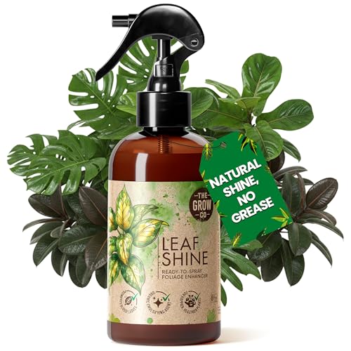 Leaf Shine Spray for Indoor Plants & Outdoor Plants - Plant Leaf Cleaner and Shine Plant Shine Spray for Real Plants - Promotes Glossy Vibrant Leaves - Leaf Cleaner for House Plants 8 fl. oz.