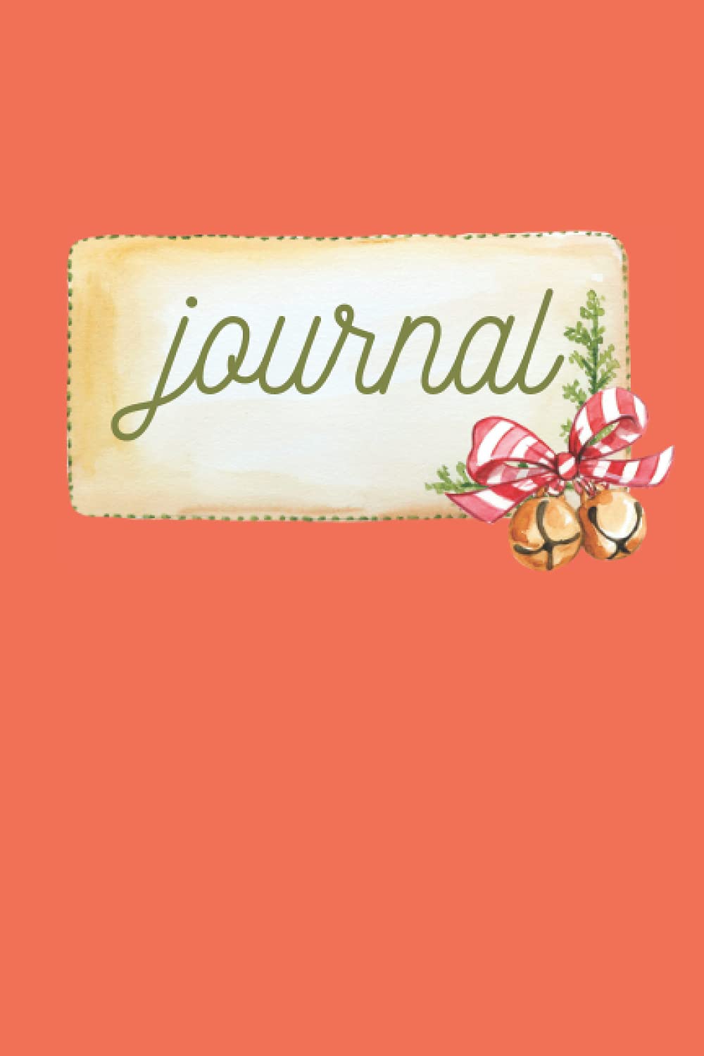 Red Christmas Holiday 6×9 Journal Notebook Diary: 100 lined pages on white paper