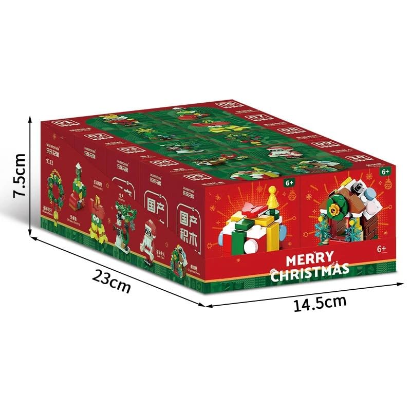 Image of Building Blocks Bricks Set, Build, Learn and Play, Construction, Educational Interactive Creative DIY Toy, Compatible with All Major Brands (10 in 1, Merry Christmas Santa Xmas, 352 Pcs)