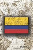 Notes: Beautiful Flag Of Colombia Lined Journal Or Notebook, Great Gift For People Who Love To Travel, Perfect For Work Or School Notes