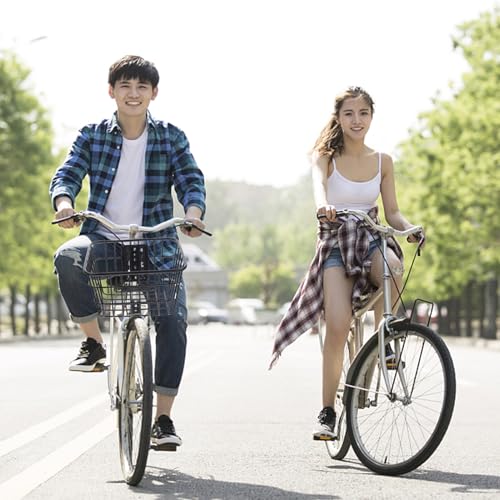 Cycling Front Basket Bike Basket Front, Bike Wire Basket, Easy Installation on Front Handlebar for Bike Accessories Frame Basket Bag Cargo Rack Bike Wire Basket - Image 3