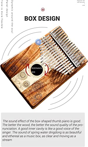Générique Mini Doigt Kalimba Pouce Piano Kalimba 17 Touches Piano Trois-en-Un Clavier en Bois Massif Piano Instrument - Les Beatles, Paul McCartney, John Lennon, RIngo Starr, George Harrison Générique Mini Doigt Kalimba Pouce Piano Kalimba 17 Touches Piano Trois-en-Un Clavier en Bois Massif Piano Instrument – Image 4