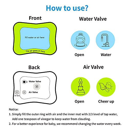 VOCH GALA Inflatable Tummy Time Water Mat, Baby Toys for 3 6 9 12 Months Infant Boys Girls, Ideal Gift for Baby to Meet… - Image 8