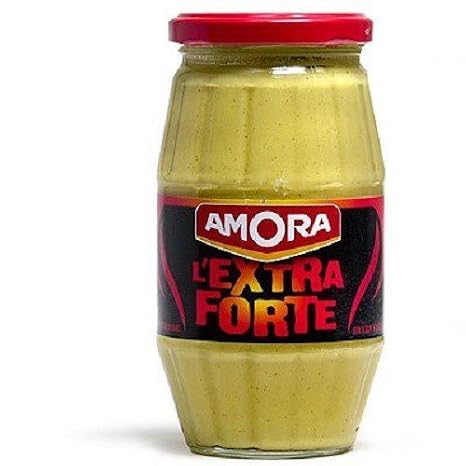 Amora Mustard Moutarde De Dijon French Extra Strong Dijon Mustard 15.5 Oz. - L'Extra Forte By Amora (786173845036)