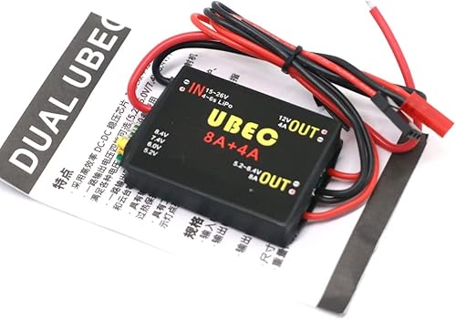Miniatura 5 de UBEC-8A para coche teledirigido, 2S-6S, 6-36V, BEC Dual, UBEC 8A16A, 5,26,07,4 v8,4 v, Fuente de alimentación separada, brazo de robot, avión -
