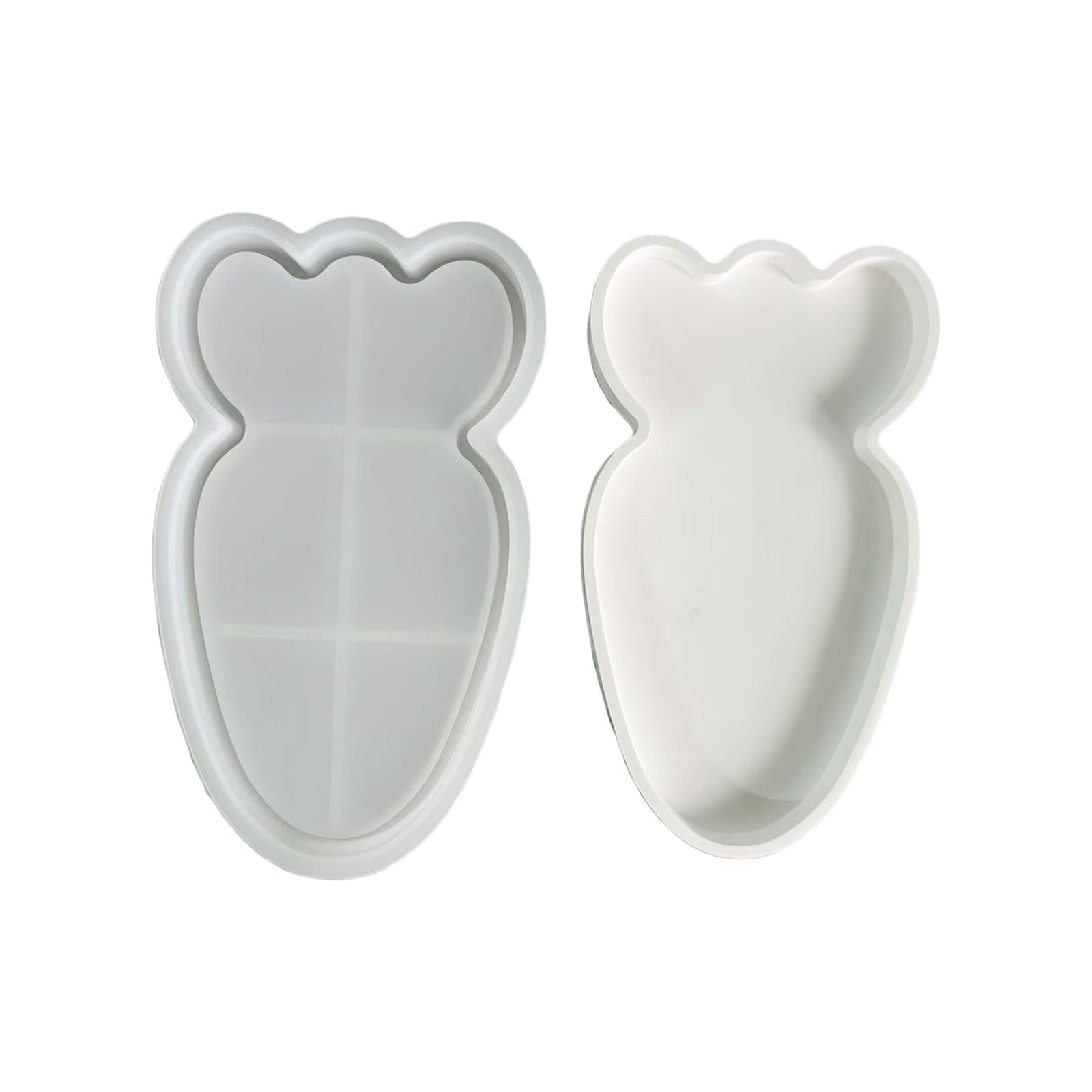 Rabbits Shaped Carrot Tray Easy Demolding for Home Baking Accessories Food Grade Silicone Baking