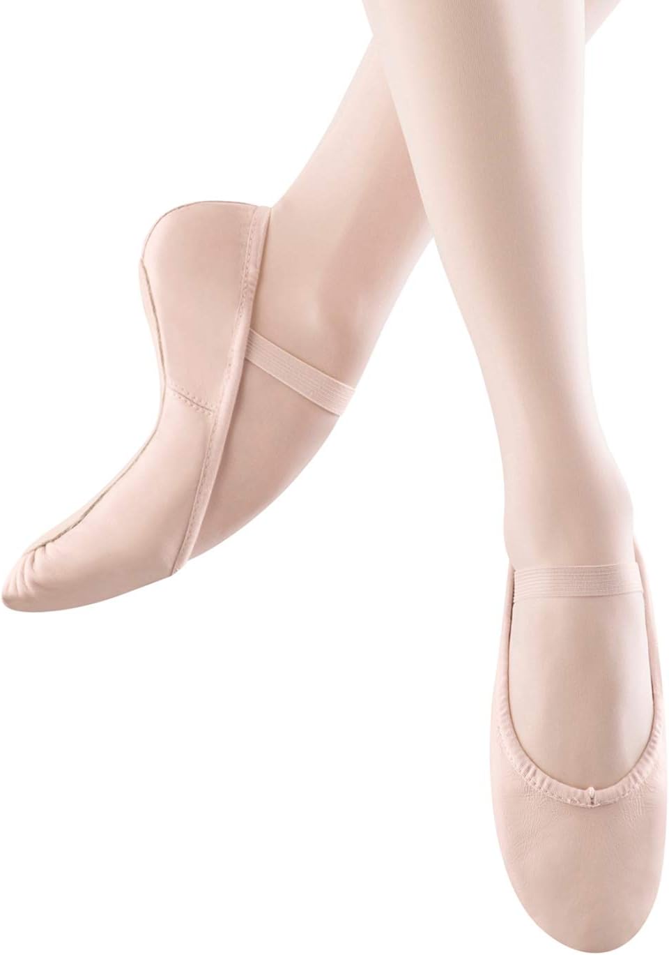Bloch Dance Girl's Dansoft Full Sole Leather Ballet Slipper/Shoe, Theatrical Pink, 10.5 Narrow Little Kid
