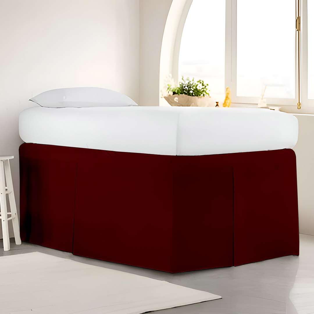 Photo 1 of ** white**
Extra Long Dorm Bed Skirt, Twin XL 36 Inch Drop, Pleated Style with Split Corners, 3 Panels, 100% Microfiber, College Room Essentials (White)