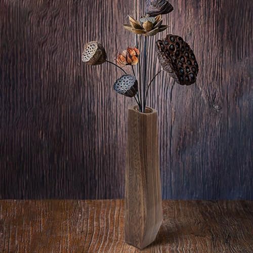 Vase en bois pour réchauffer une décoration blanche ou froide - 3
