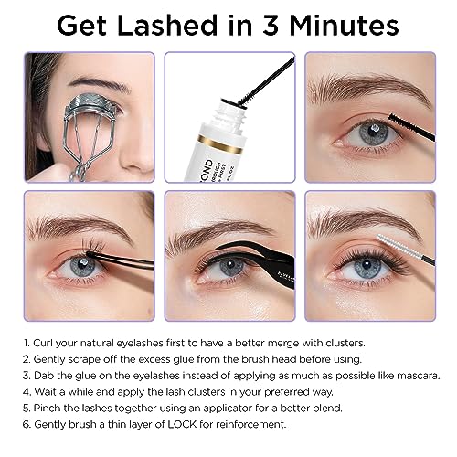 Beyelian FBA-DDX-BL Lash Bond And Seal, Cluster Lash Glue For Individual Cluster Lashes Diy Eyelash Extensions Latex Free Aftercare Sealant thumb #1