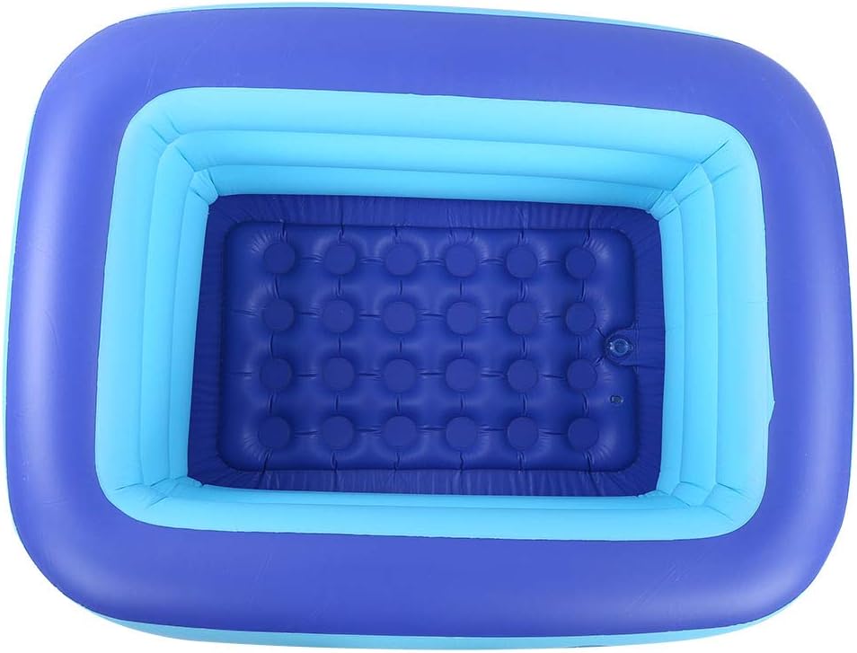 125x95x48cm Inflatable Swimming Pool, Portable Foldable Easy Install for Children Kids, with Quick Drainage for Courtyard Garden Home Use