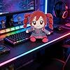 3D Twin-Tail Anime Plush - 8.6" Pink Twin Drill Hair Stuffed Doll, Cute Collectible Soft Plushie Gift for Boys and Girl - Image 3