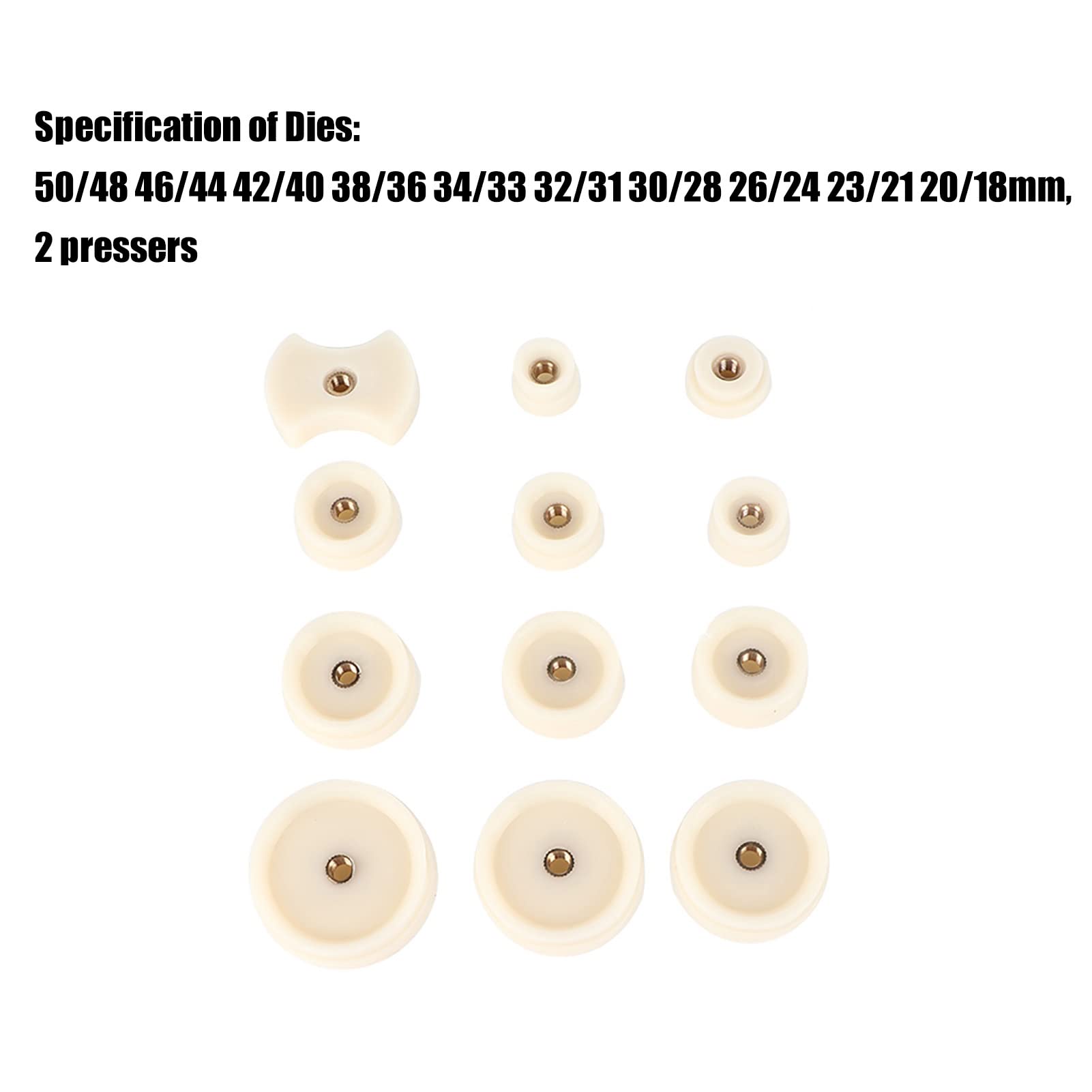 strumento a pressione per orologio, con 12 fustelle per orologio a pressione, con 12 fustelle