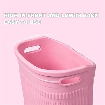 Foot Spa Bath,Boot Shaped with Massage Bumps & Calf Soaking for Relaxation, Pain Relief and Improved Circulation (blue,L)