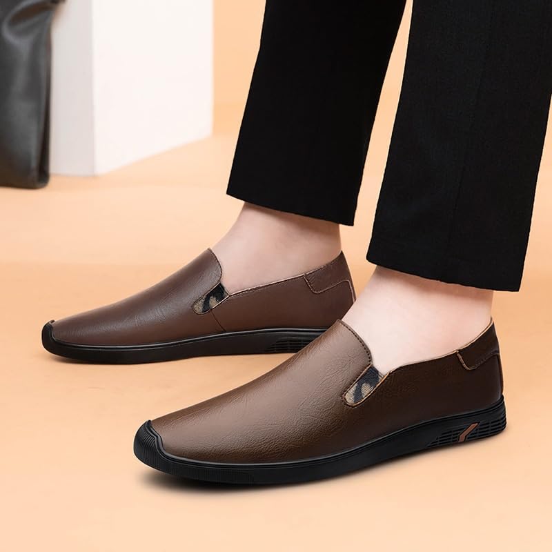 Mens Dress Oxford Formal Shoes Resistant Casual Slip On Spanish Leather Breathable Business2
