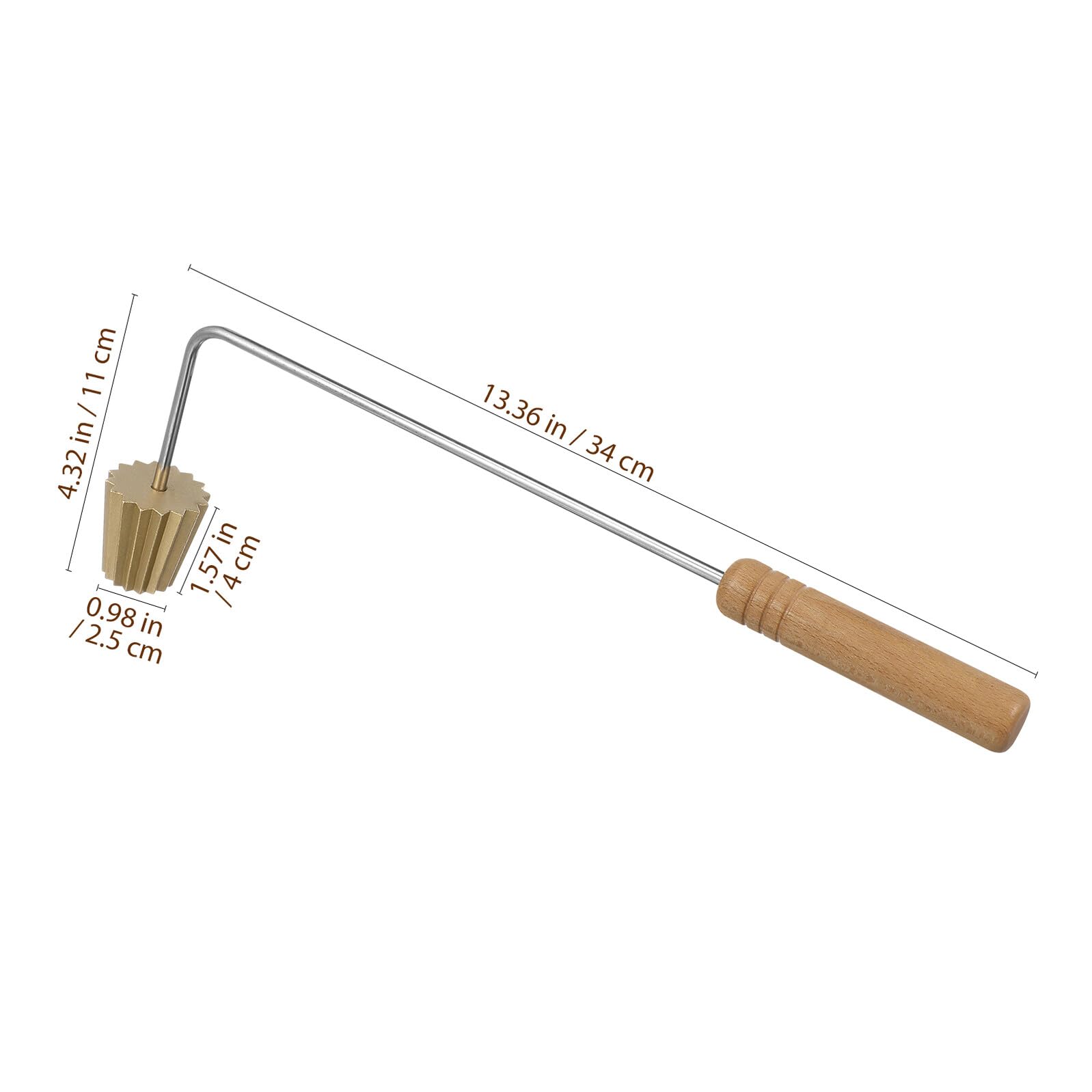 NUOBESTY Molde de Tarta de Huevo para Hornear, Molde de Cocina de Cobre E Acero Inoxidable, Fácil de Desmoldar para Muffins y Tartaletas, Fiesta
