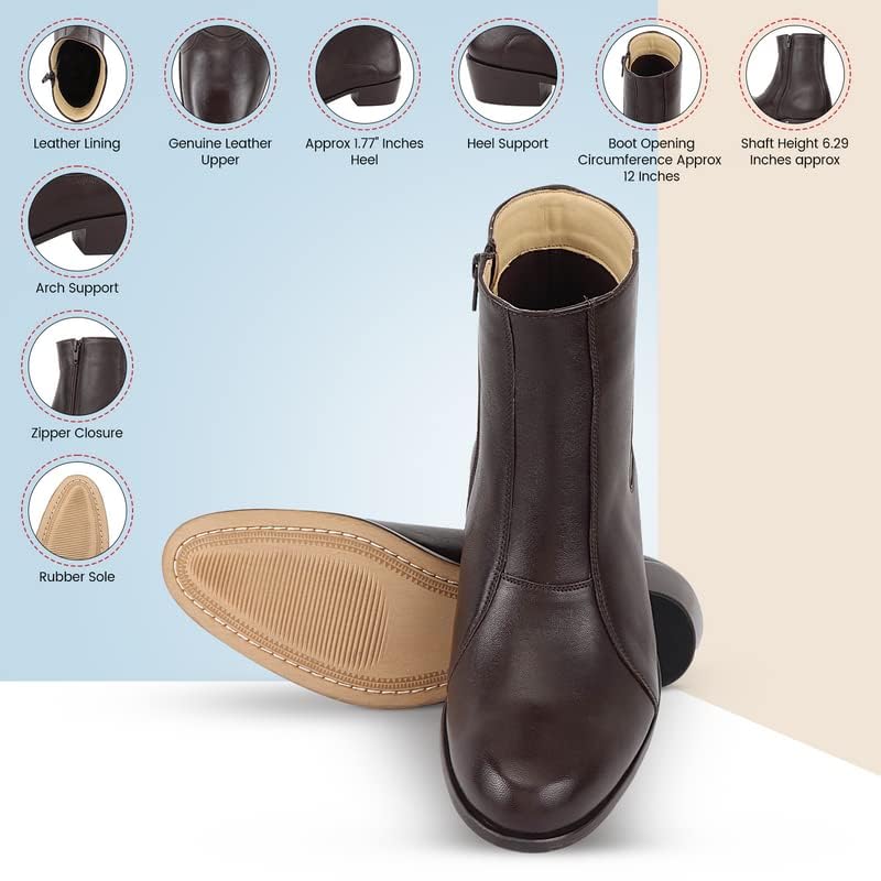 LIBERTYZENO Mens Plain & Snake Print Leather Adults High Ankle Retro Dress Boots for Prom Graduation3