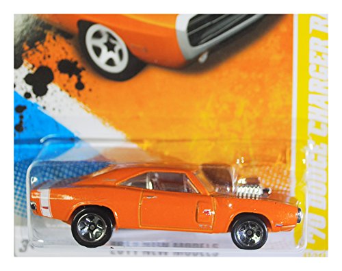 Hot Wheels 2011 70 Dodge Charger R/T Orange miniatura 2