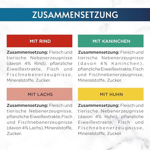 Gourmet Perle Erlesene Streifen Katzenfutter nass, Sorten-Mix, 60er Pack (60 x 85g)