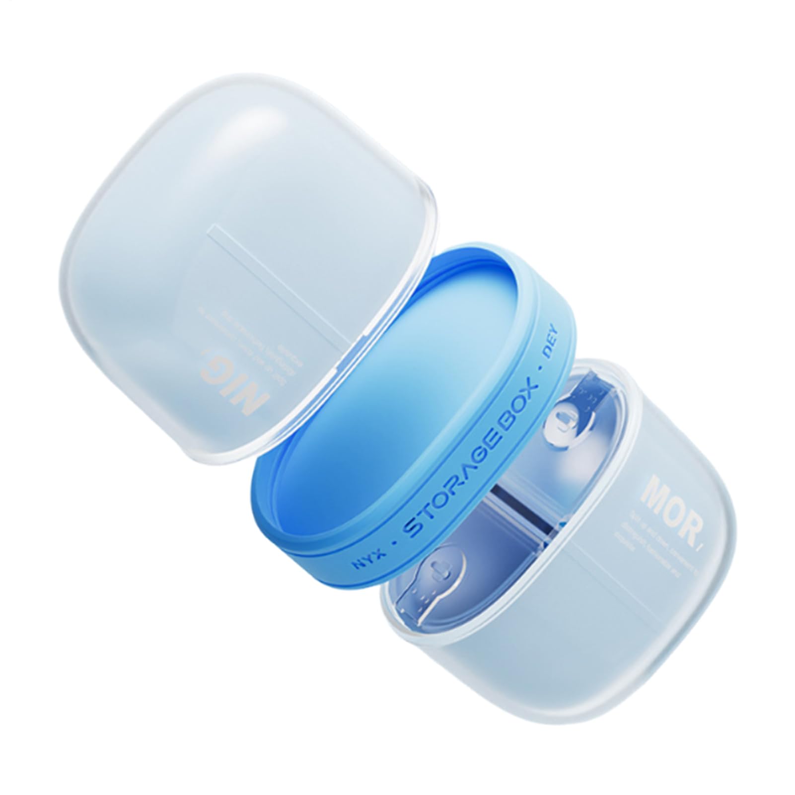 Weekly Pill Organizer - Compact Medicine Dispenser Case, Portable Frame Grip Comfort, Box Holder Balance Support, Container Functional Styling, Supplies for Boys, Girls, Teens, Adults