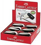  Faber Castell 182400 - Goma sin PVC (PVC), color negro 12 unidades.