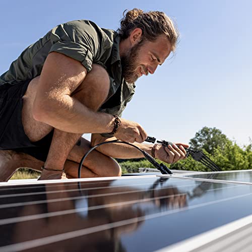 Bougerv Solar Y Branch Connectors Extra Long Solar Panel Parallel Connectors 1 To 4 Solar Cable Wire Plug Tool Kit (M/Ffff And F/Mmmm) #TOP7