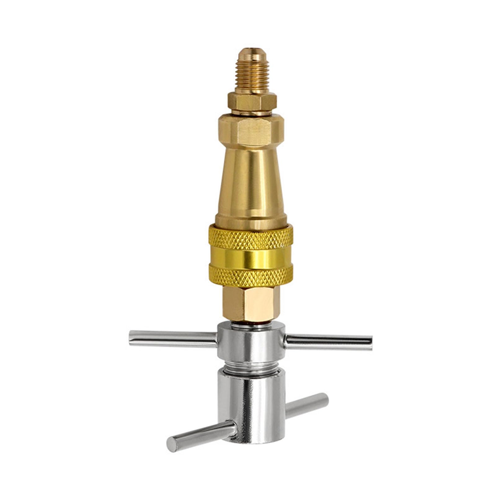 Mekalero Multicolor Refrigerator Fluorine Filling Quick Connector Tool Refrigerator Quick Coupling Fridge Refrigerants Refill Adapter For Cleaning & Unclogging Pipes