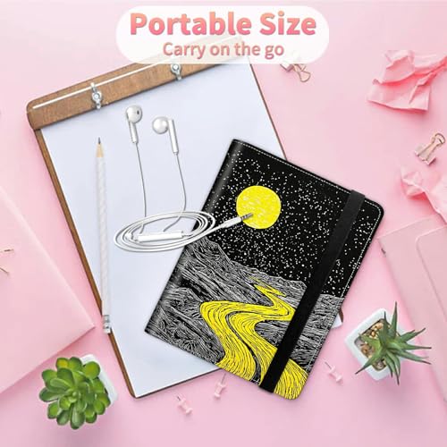 Image of Photo Album 4x6 120 Pockets Photos with Strong Elastic Band, Small Mini Albums Sheet Protector Folder for Photos, Album for Family Wedding Women Men Baby Vacation Gift, Moon Creek