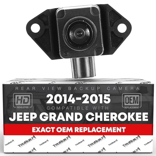 Image of Rear View Backup Camera - Compatible with 2014-2015 Jeep Grand Cherokee - Reverse Park Assist Camera Replacement - OEM 68375333AA, 68137943AD, 68137943AE, 68137943AF, 68137943AG, 68137943AH, 590-071