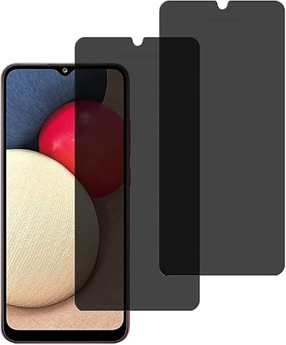 Protector de pantalla de privacidad antiespía para Galaxy A02S, 2 unidades, protector de pantalla de privacidad antiespía para teléfono Samsung
