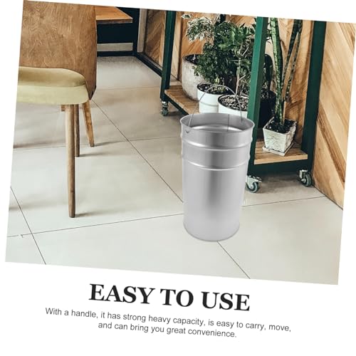 Cesto Metálico para Basura con Asa Capacidad Versátil miniatura 7