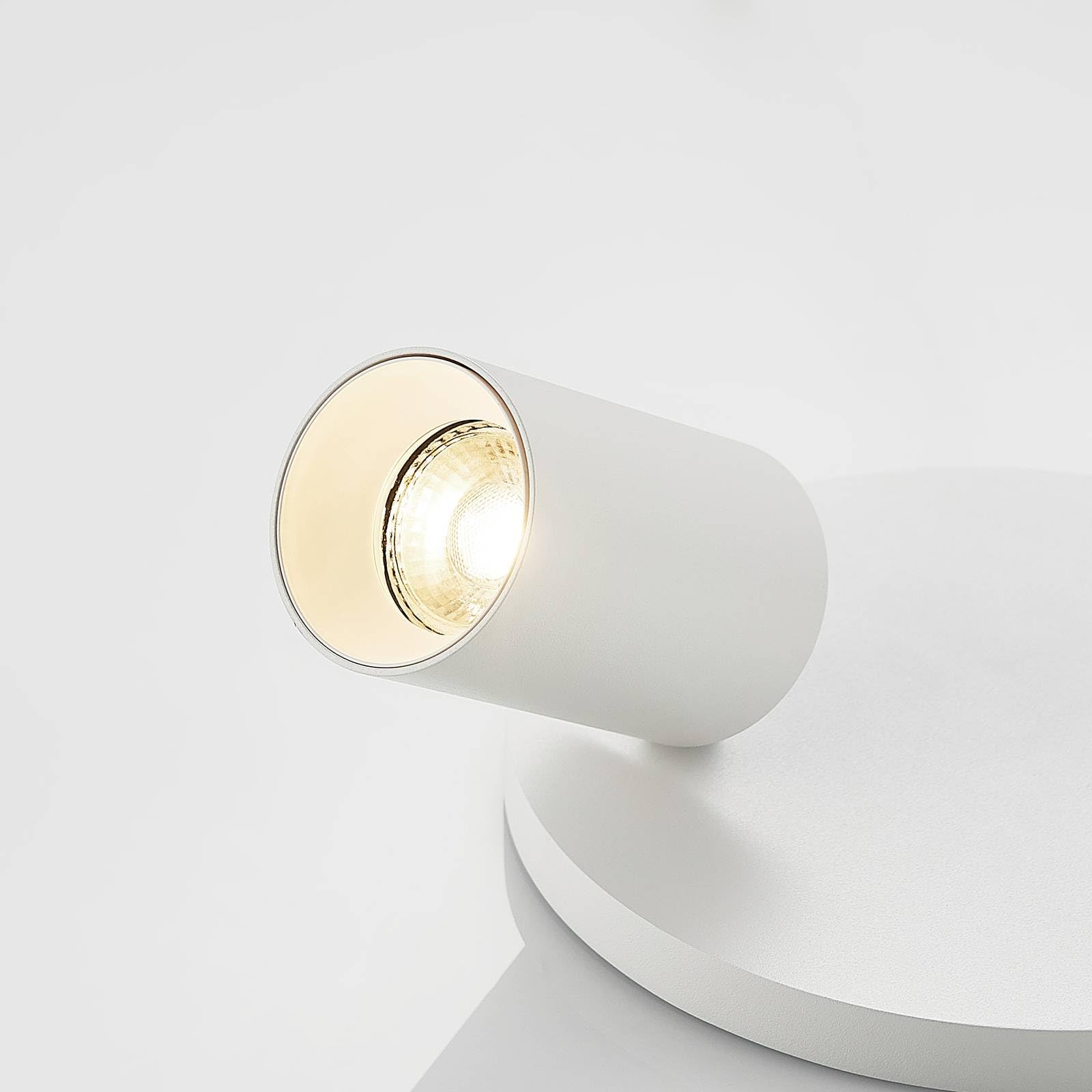 Arcchio Spot Brinja à intensité variable (Moderne) en Blanc Aluminium e. a. pour Couloir (à 2 lampes, GU10) Lampe encastrable plafonnier applique