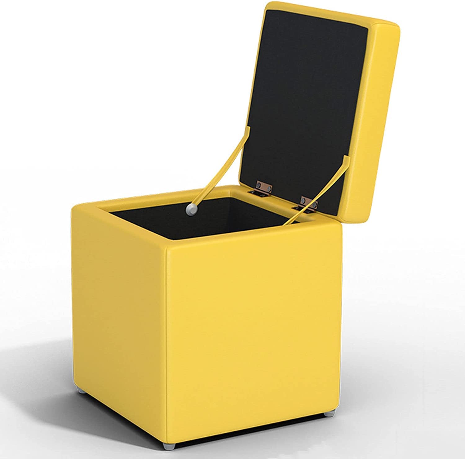 Coffre de rangement compact pour salon fin de désordre et pouf repose-pieds