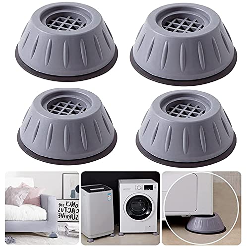 Anti Vibration Pads for Washing Machine and Dryer, Shock and Noise Cancelling Washing Machine Support Foot Pads Stabilizer Feet Pads Heightening Pads - Image 4