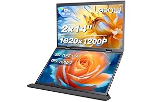 LEPOW Z1 Laptop Screen Extender, Portable Dual Monitor 14"