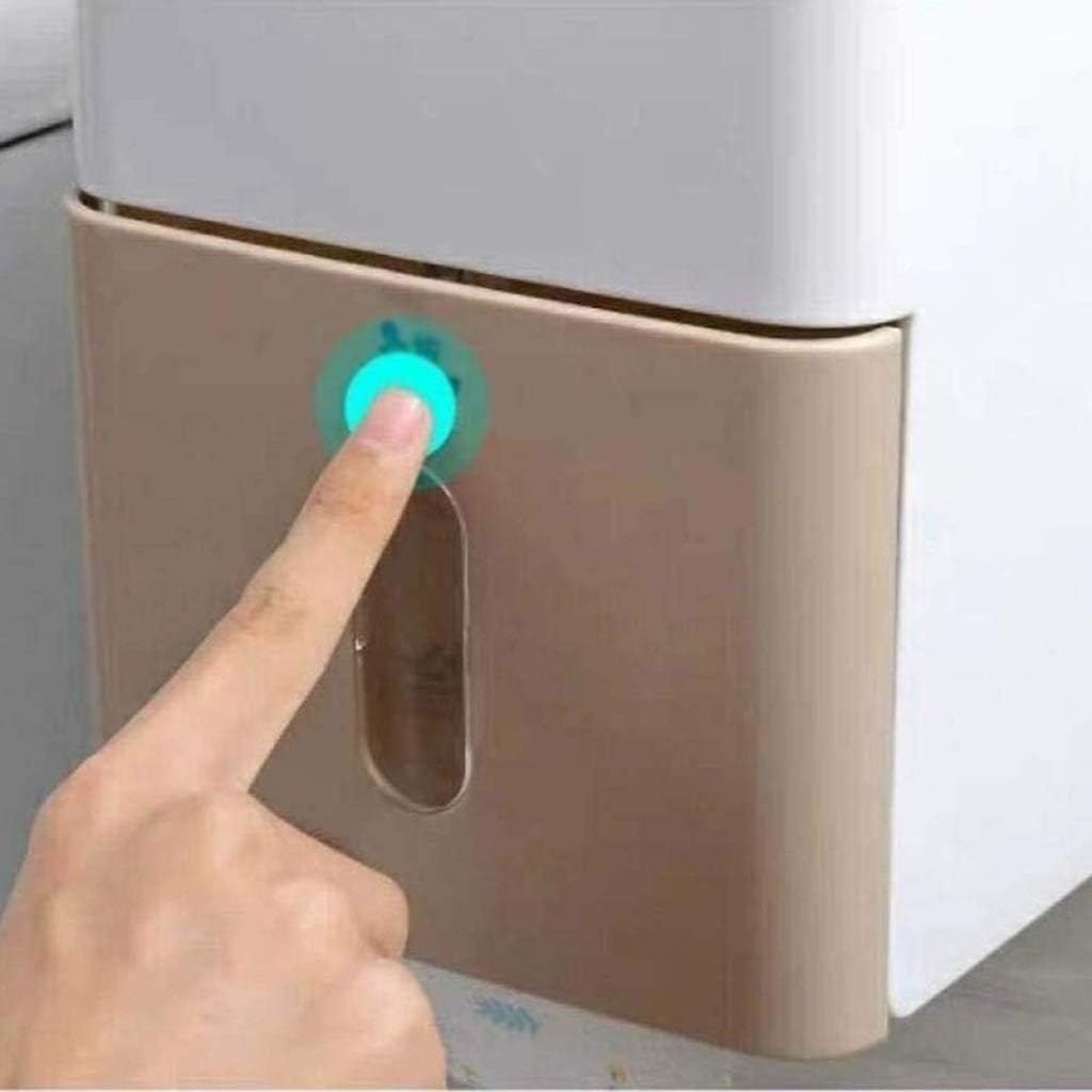Bathroom Tissue Box, Toilet Paper Holder, Tray, Punch-Free Waterproof Tube