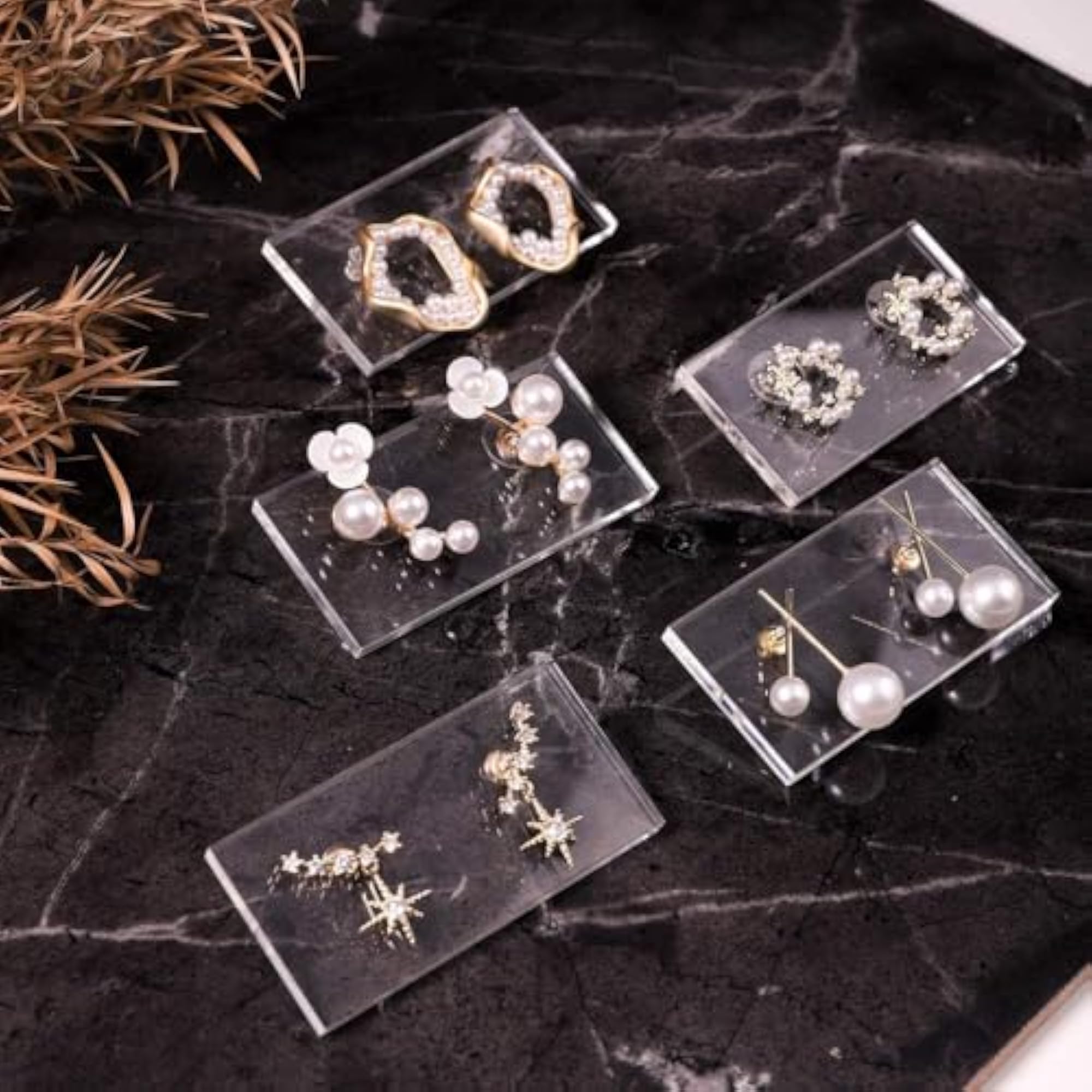 Earring Display Cards Rectangle Acrylic Holder
