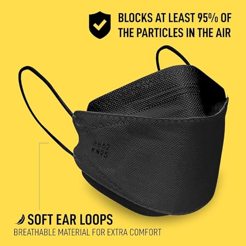 Image of Kashi Surgicals KS Premium N95 Mask for Men & Women - Reusable Mask - Japanese Willow Mask - Korean KF94 Face Mask - 4 Layer DRDO, ISI (BIS) Certified FFP2 Protection