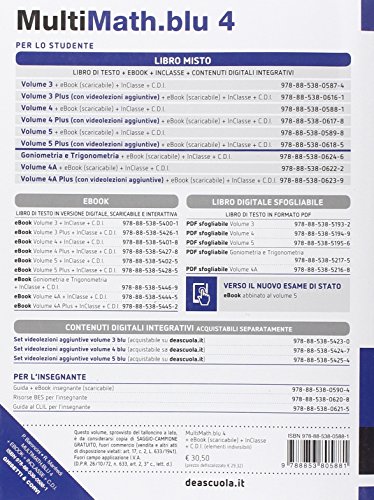 Multimath blu. per le Scuole superiori. con