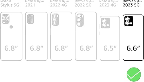 Miniatura 3 de SUANPOT Funda tipo cartera para Moto G Stylus 5G 2023 con bloqueo RFID, soporte para tarjetas de crédito, funda de piel sintética con tapa para