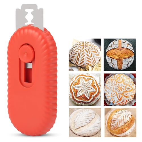 qifuwanjingfeng Bread Lame Dough Scoring Tool, Retractable Sourdough Scoring Tool, Cutting Bread Scoring Tool, Bread Scoring Knife Razor for Bread Baking, Bread Cooking Supplies Accessories