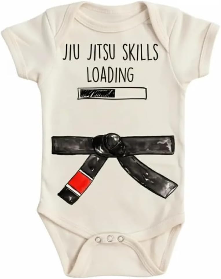 Brazillian Jiu Jitsu Baby Bodysuit – Cute Infant Outfit, Unisex Cotton Baby Clothes, Soft Short Sleeve Newborn