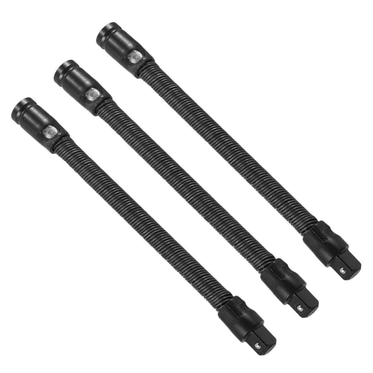 Eje flexible de acero negro SHINEOFI con conexión versátil y montaje rápido
