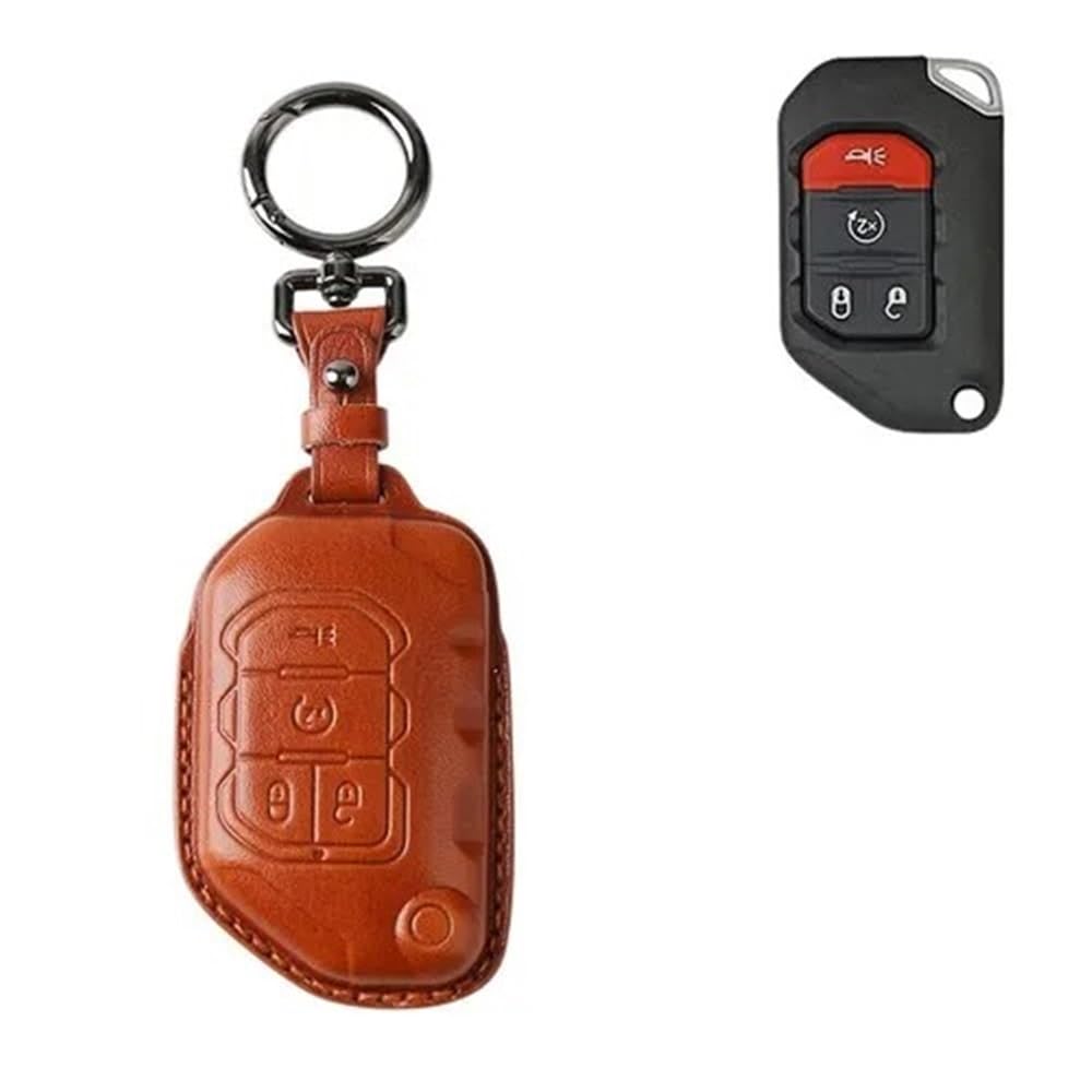 para Llave de Coche Funda para Mando a Distancia de Coche para JT, para Gladiator, para Wrangler para JL(Red)