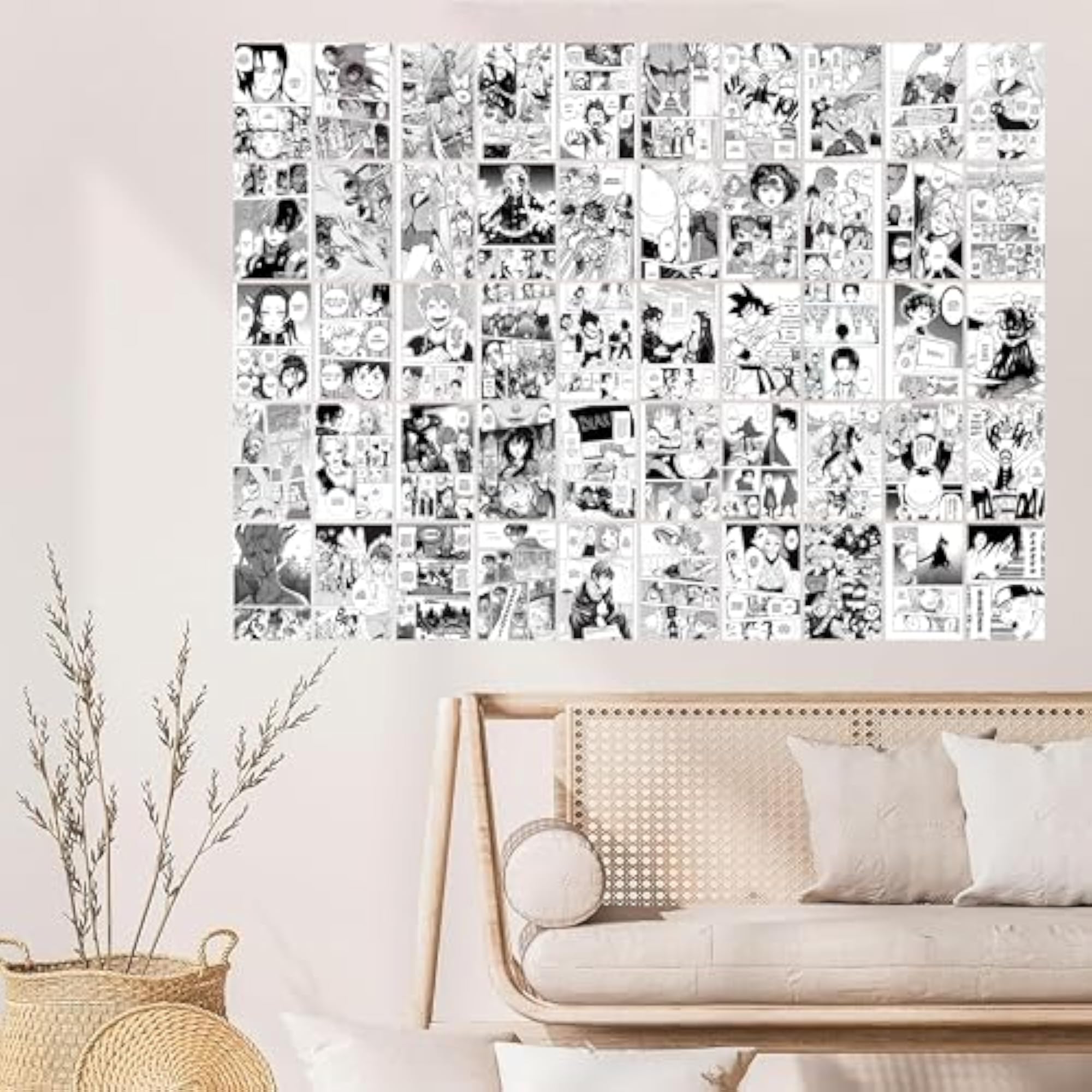 Anime Manga Inspired Wall Collage Kit, 50 PCS