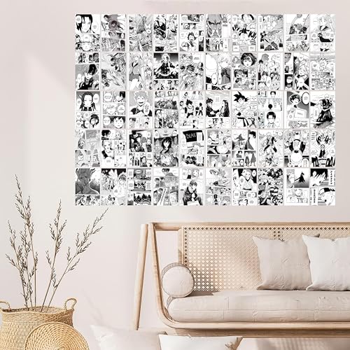 Image of Japanese Manga Aesthetic Poster Set 50 PCS, Anime Comic Wall Collage Cards for Modern Room Decoration (BP8 A Poster)